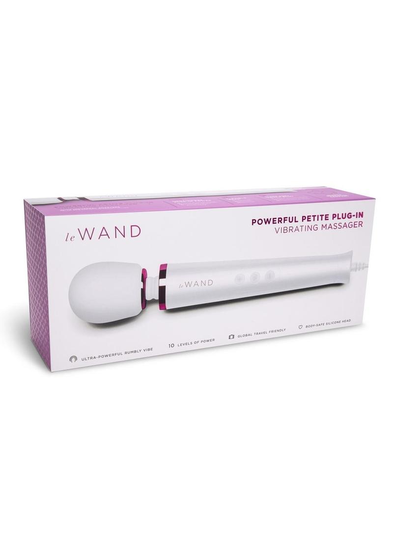 Le Wand Powerful Petite Plug-In Wand Massager in White