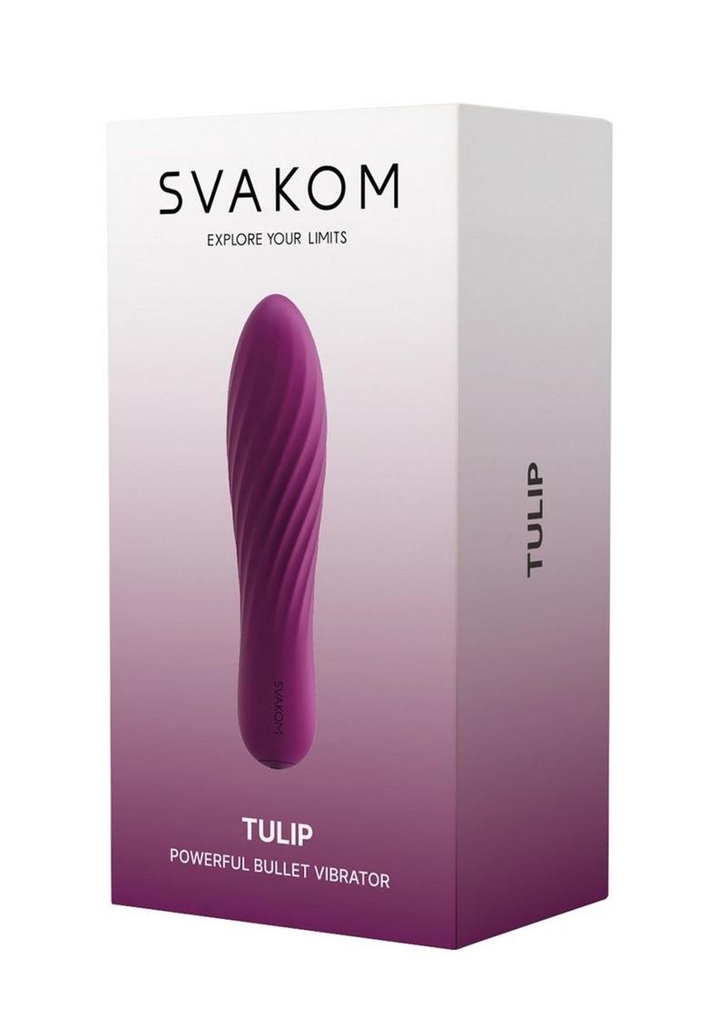 Svakom Tulip Rechargeable Silicone Bullet Vibrator in Purple