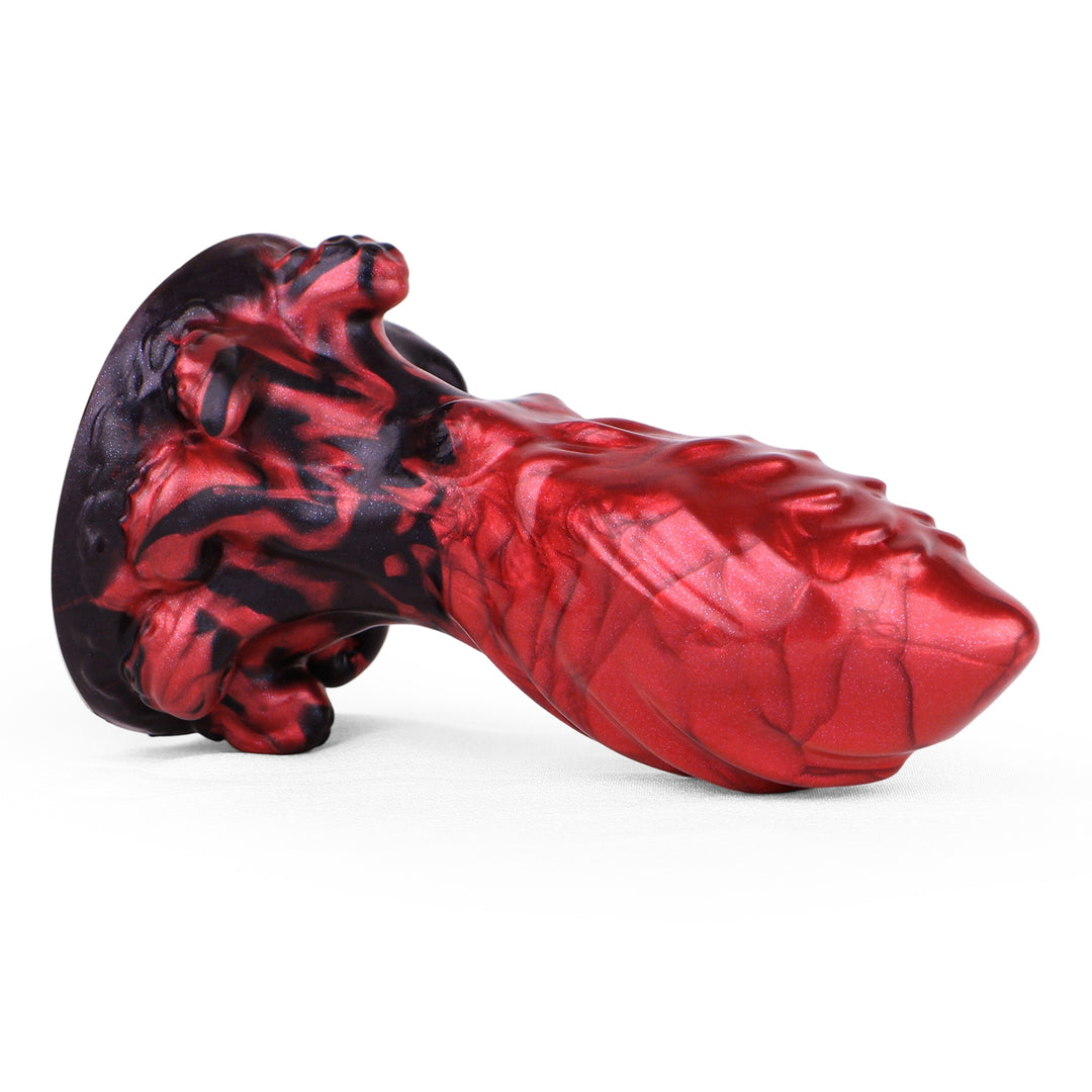 Grizzly 5.83 Inch Platinum Silicone Fantasy Butt Plug w/ Suction Cup