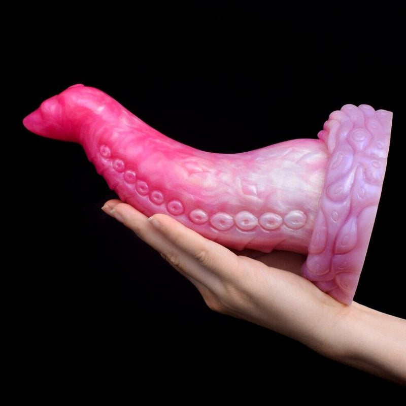 🦑 8.3 Inch Rosy | Fantasy Dildo - Tentacle Dildo - Monster Dildo - The Dildo Hub