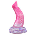 Rosy 8.3 Inch Curved Silicone Fantasy Dildo w/ Suction Cup