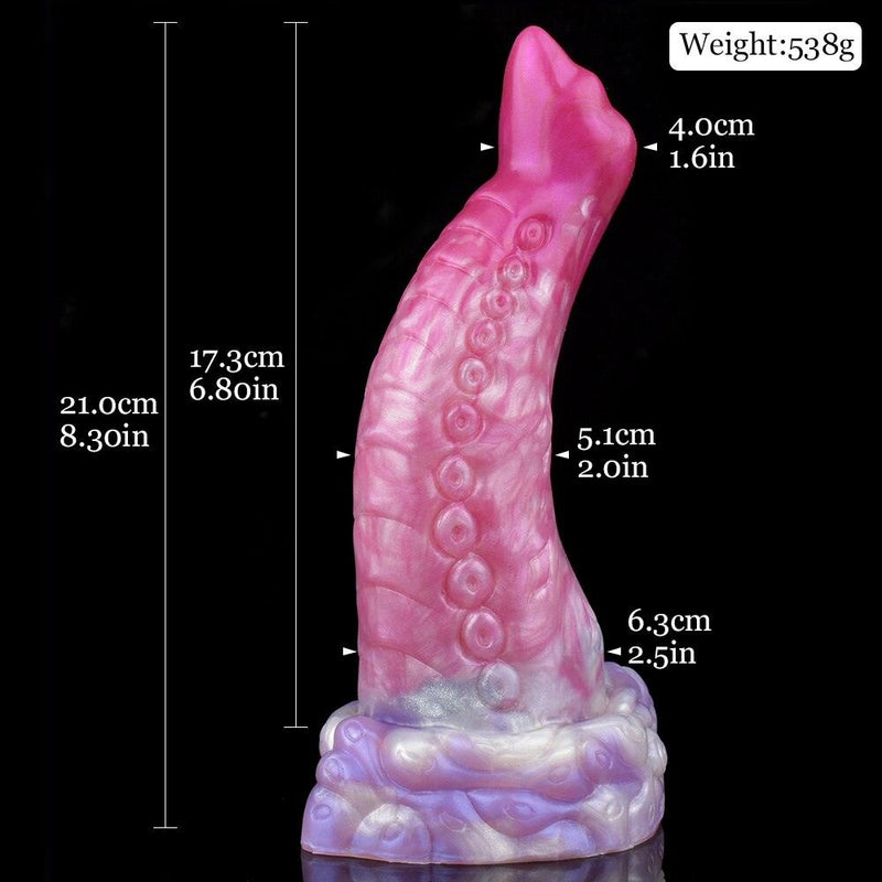 🦑 8.3 Inch Rosy | Fantasy Dildo - Tentacle Dildo - Monster Dildo - The Dildo Hub