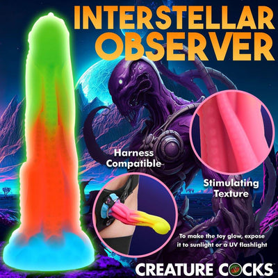 8.5 Inch Glow-In-The-Dark Silicone Dildo - The Dildo Hub