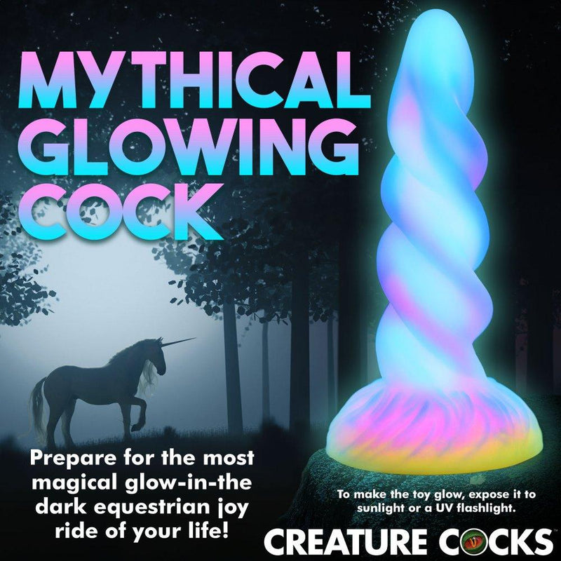 8 Inch Moon Rider | Glow-in-the-Dark Silicone Alien Dildo - The Dildo Hub