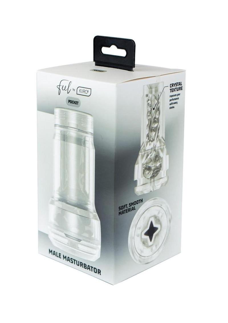 Kiiroo Feel Pocket Stroker Crystal Clear Male Masturbator