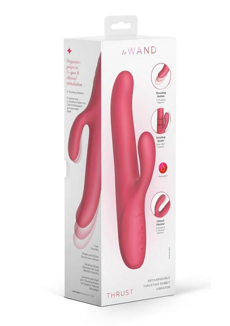 Le Wand Thrust Rechargeable Thrusting Rabbit Vibrator