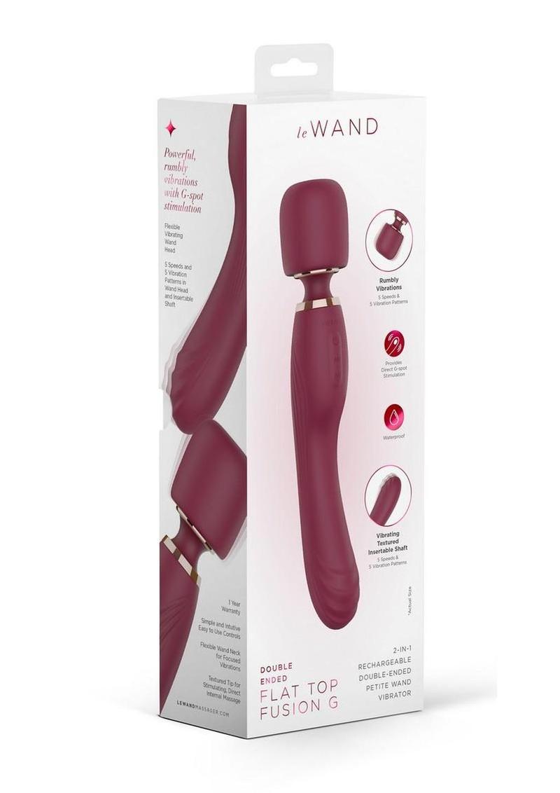 Le Wand Flat Top Fusion G Double-Ended Wand Vibrator