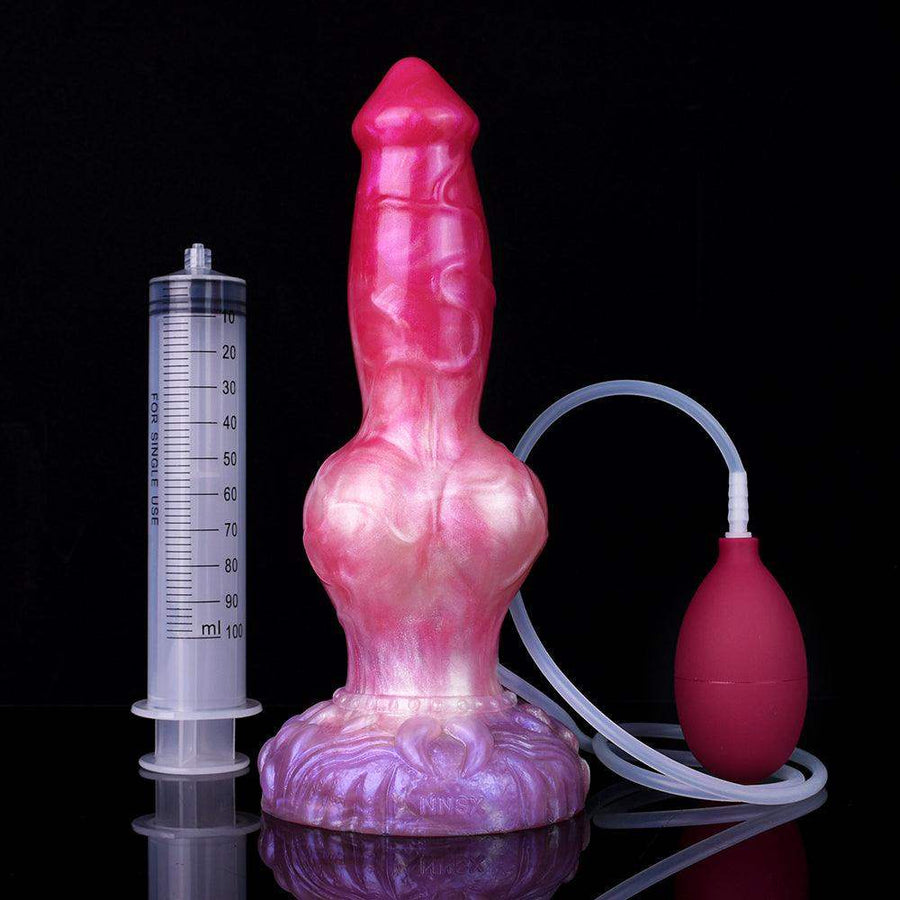 9.65 Inch Arugal | Squirting Dildo - Knot Dildo - Ejaculating Dildo - The Dildo Hub