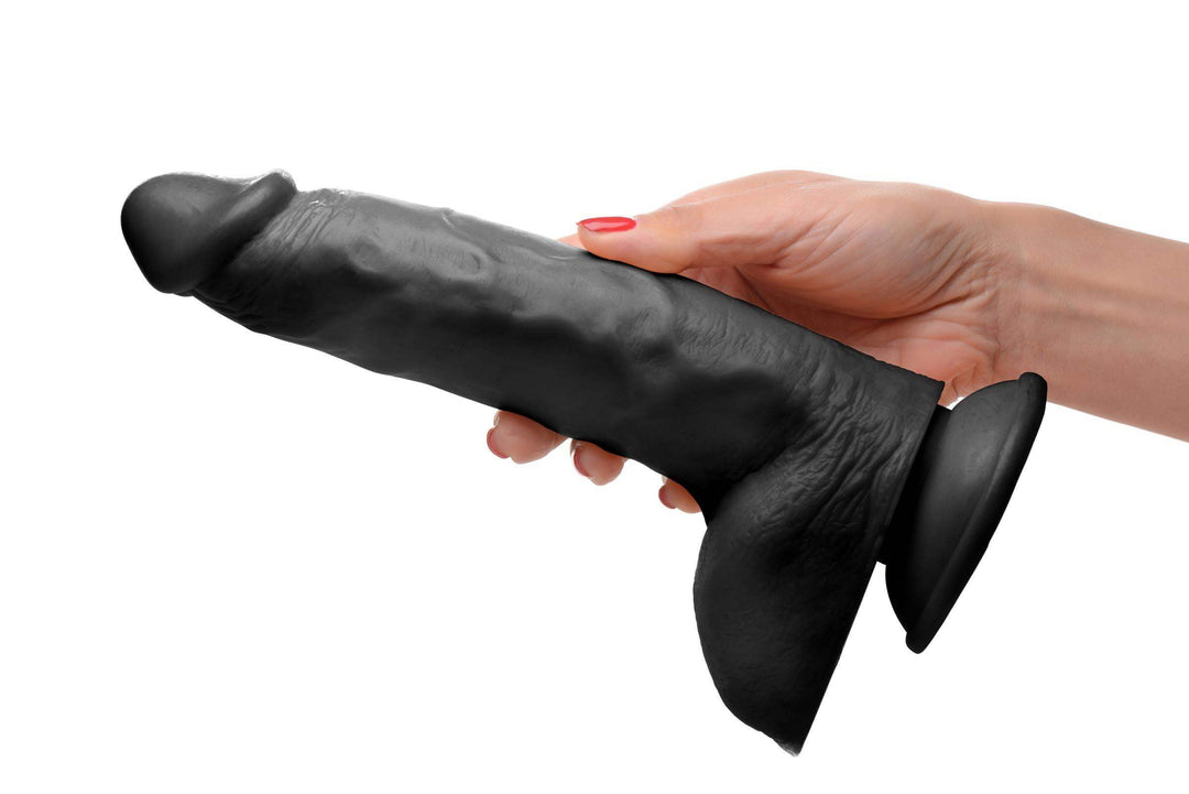 Beefy BRAD 9 Inch Realistic Dildo w/ Suction Cup in Black 9 Inch