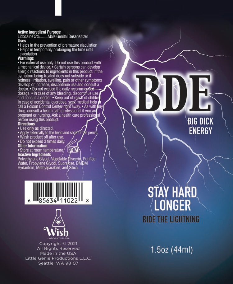 BDE Stay Hard Longer Cream for Men