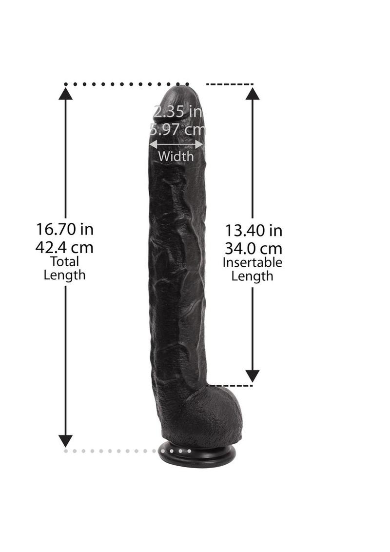 Chocolate Dick Rambone 17 Inch XL Realistic Dildo w/ Suction Cup