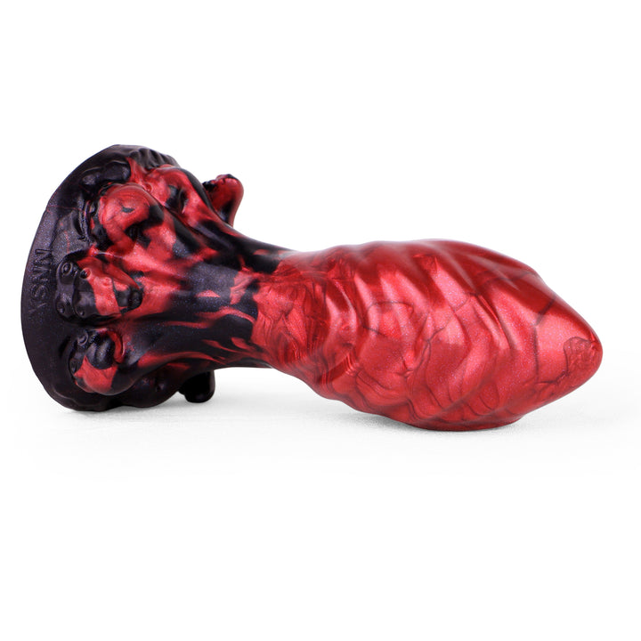 Grizzly 5.83 Inch Platinum Silicone Fantasy Butt Plug w/ Suction Cup