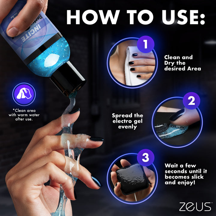 Zeus Incite Electrosex Conductive Gel - 8.5 oz