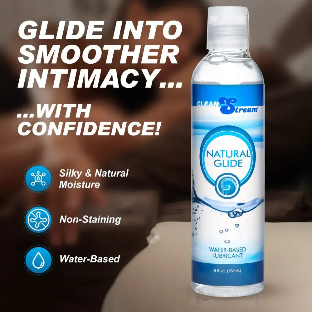 Glycerin-Free Natural Glide 8 oz Perfect for Vaginal & Anal Application