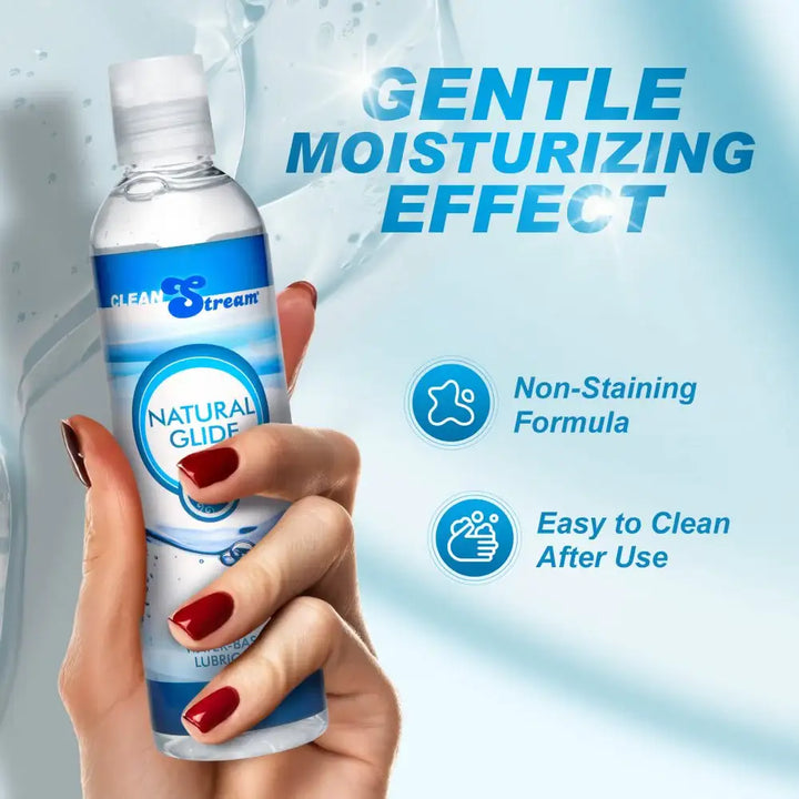 Glycerin-Free Natural Glide 8 oz | Perfect for Vaginal & Anal Application