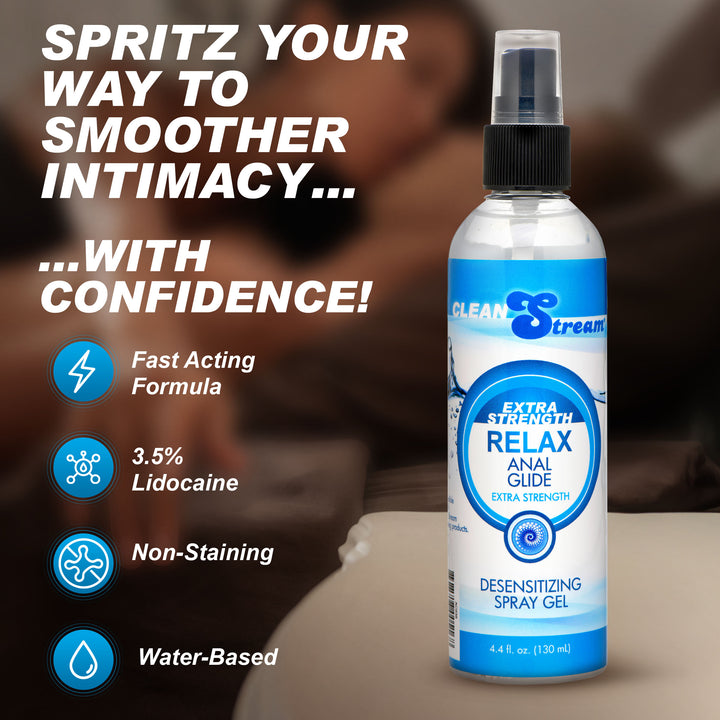 Relax Extra Strength Anal Lube - 4.4 oz