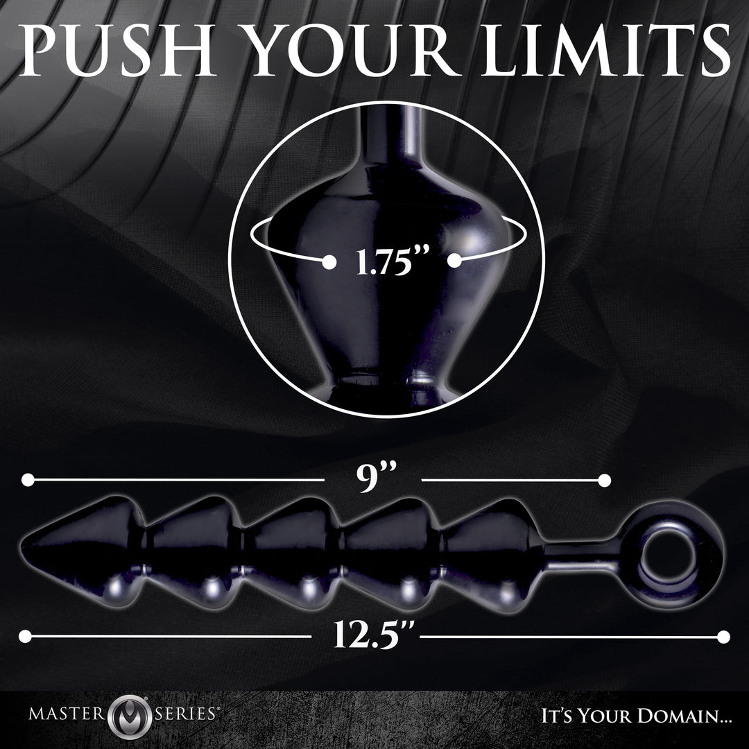 Spades XL Beads 12.5-Inch Huge Anal Toy