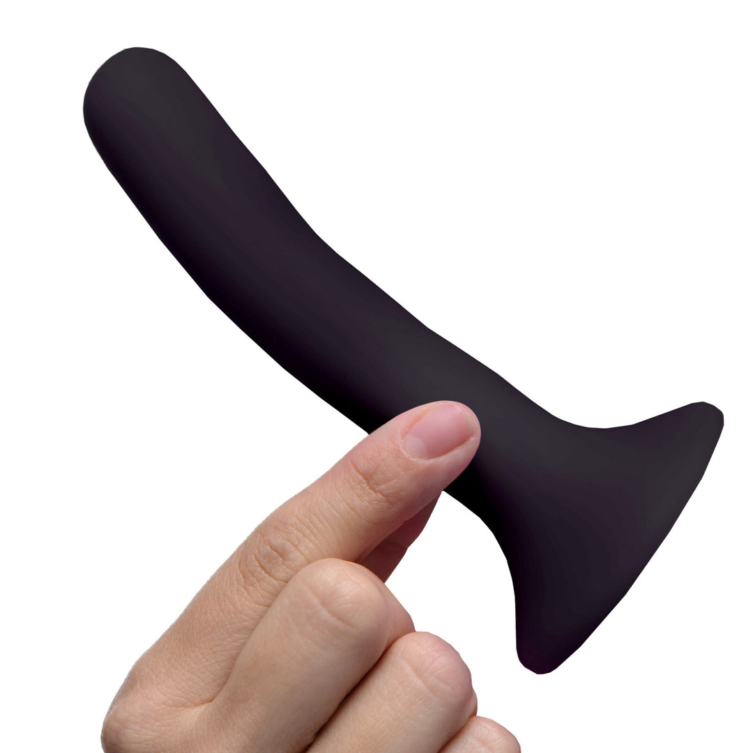 Silicone Strap-On Dildo in Black Small
