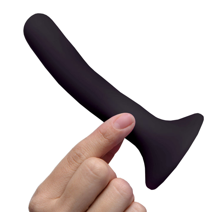 Silicone Strap-On Dildo in Black Small