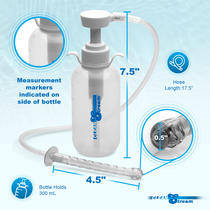Pump Action Enema Bottle with Nozzle