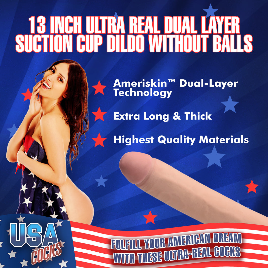 13 Inch Dual Layer Realistic Dildo