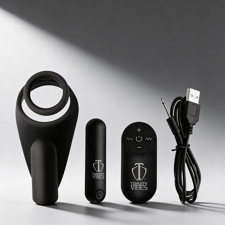 7X Silicone C-Ring with Vibrating Taint Stimulator