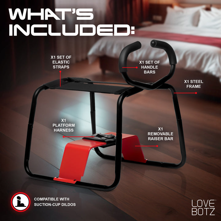 Bangin Bench EZ-Ride Sex Stool with Handles