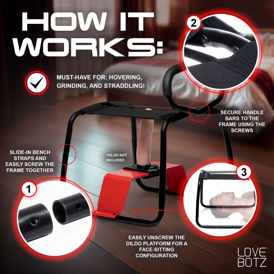 Bangin Bench EZ-Ride Sex Stool with Handles