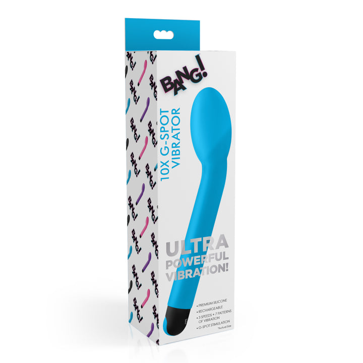 10X Blue Silicone G-Spot Vibrator