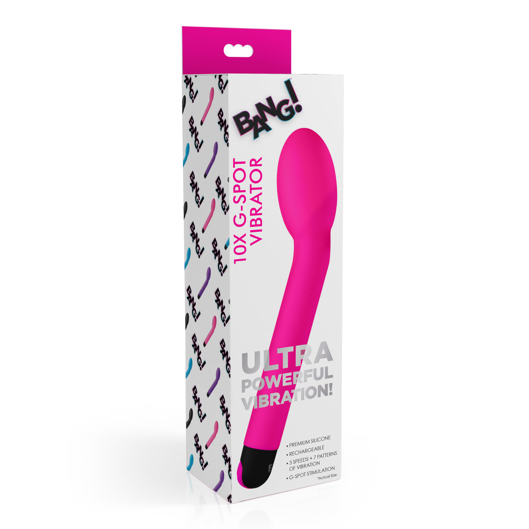 10X Pink Silicone G-Spot Vibrator