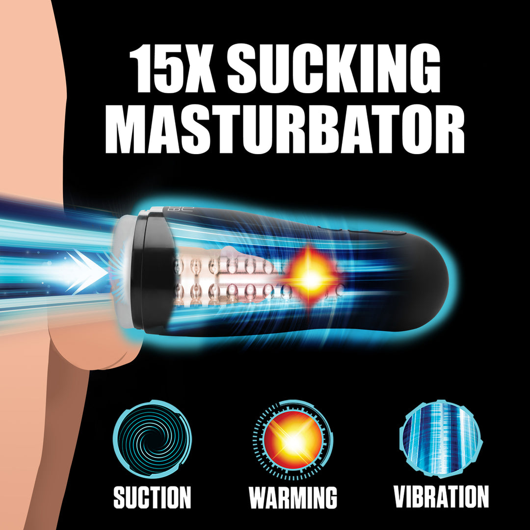Auto Milker 15X Sucking Masturbator - Vibrating Masturbator