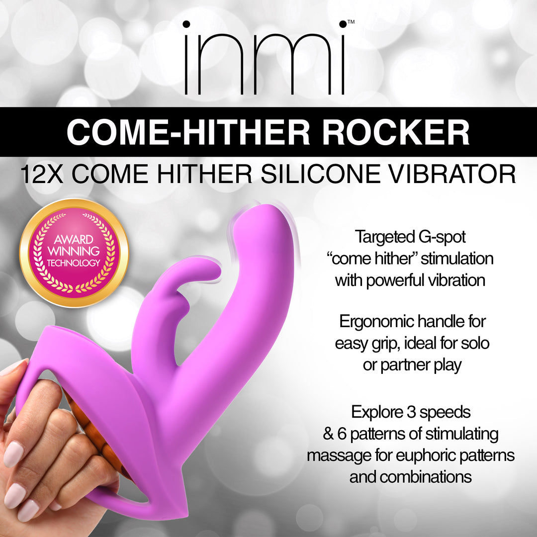 12X Come-Hither Rocker Silicone Rabbit Vibrator