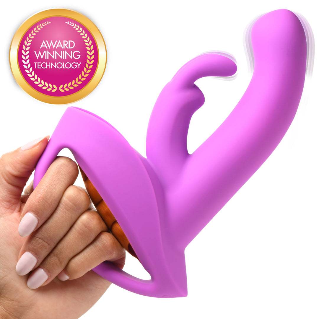 12X Come-Hither Rocker Silicone Rabbit Vibrator
