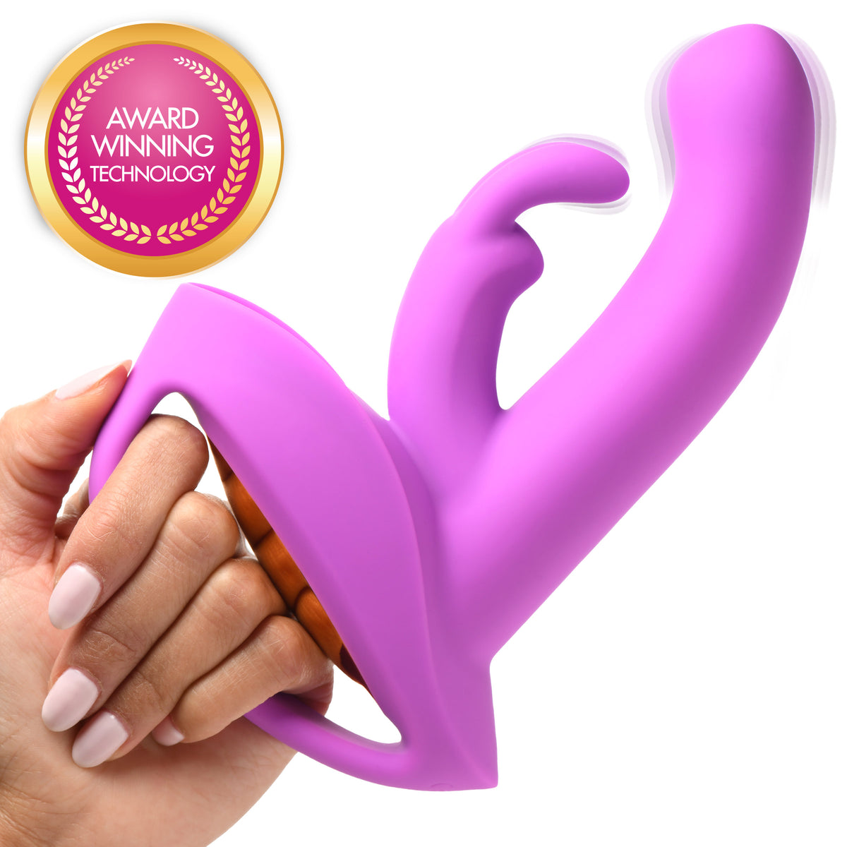 12X Come-Hither Rocker Silicone Rabbit Vibrator