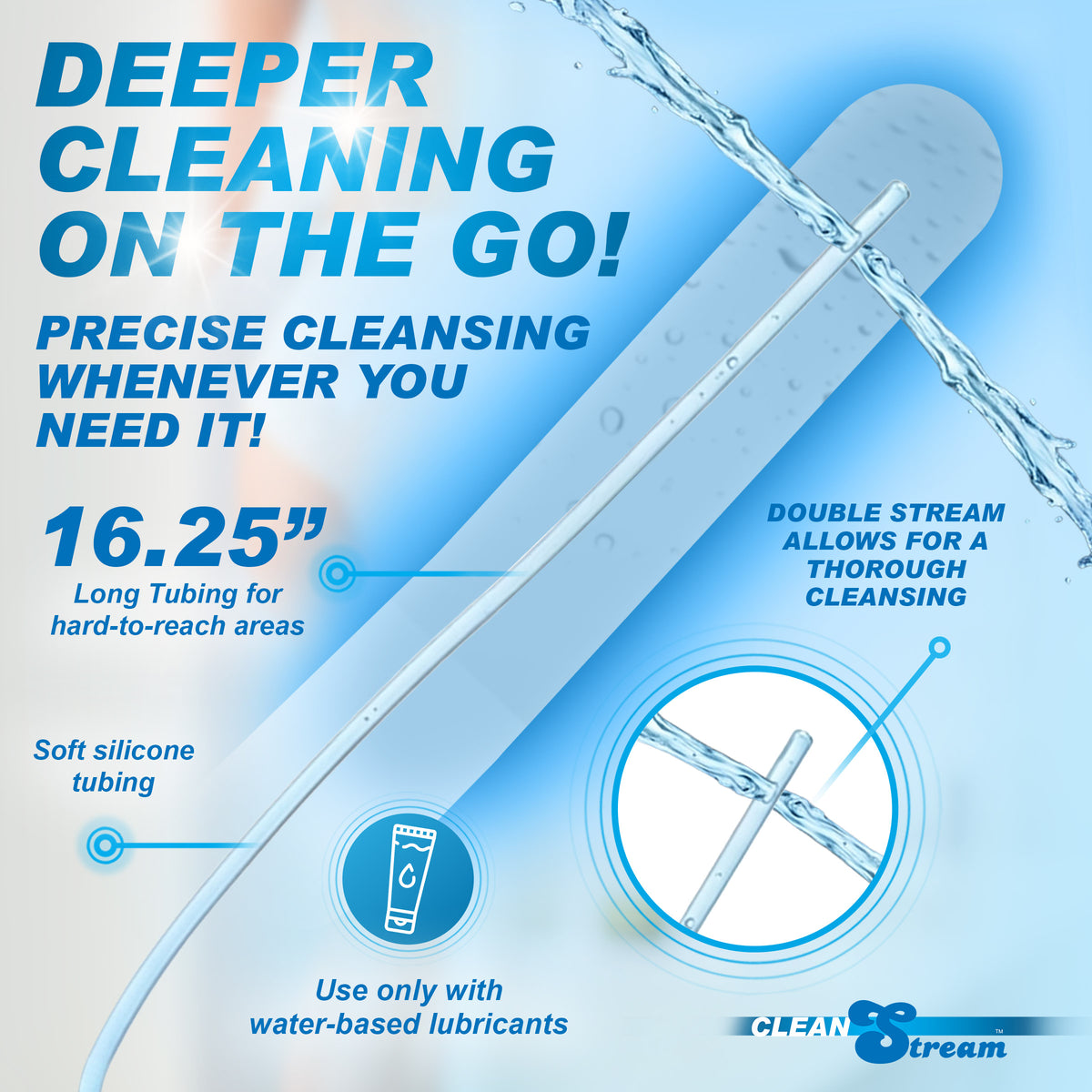 Enema Syringe with Silicone Tube, 10.1 fl oz (300 ml)