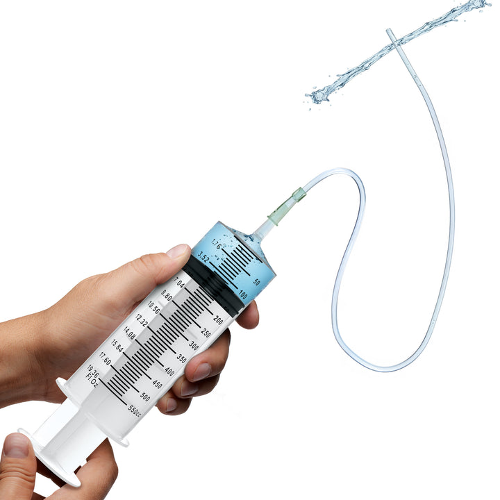 Enema Syringe with Silicone Tube, 18.6 fl oz (550 ml)