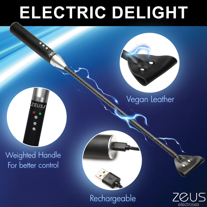 Zeus E-Stim Crop with 2 Electrostimulation Levels