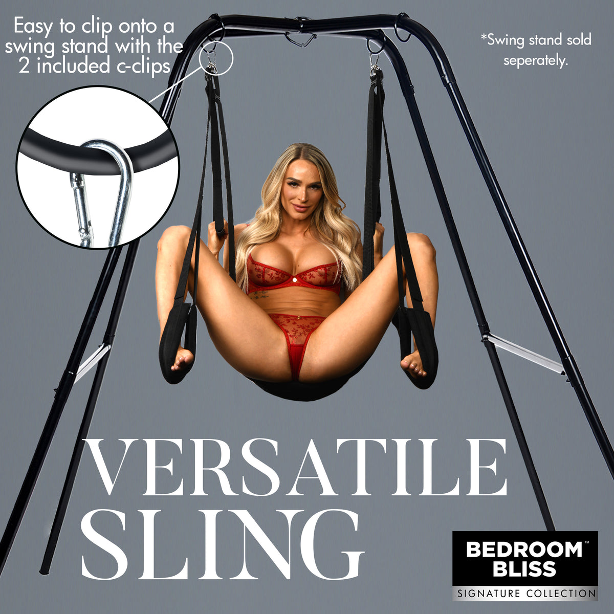 Lover's Door Swing with Padded Seat and Hand Grips