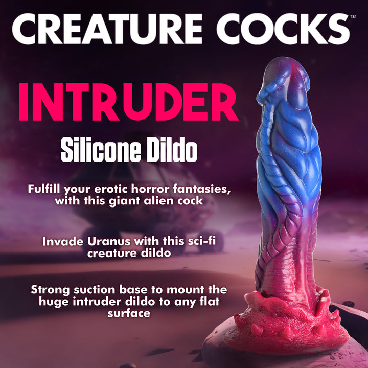 Intruder 9 Inch Silicone Xenomorph Alien Dildo w/ Suction Cup