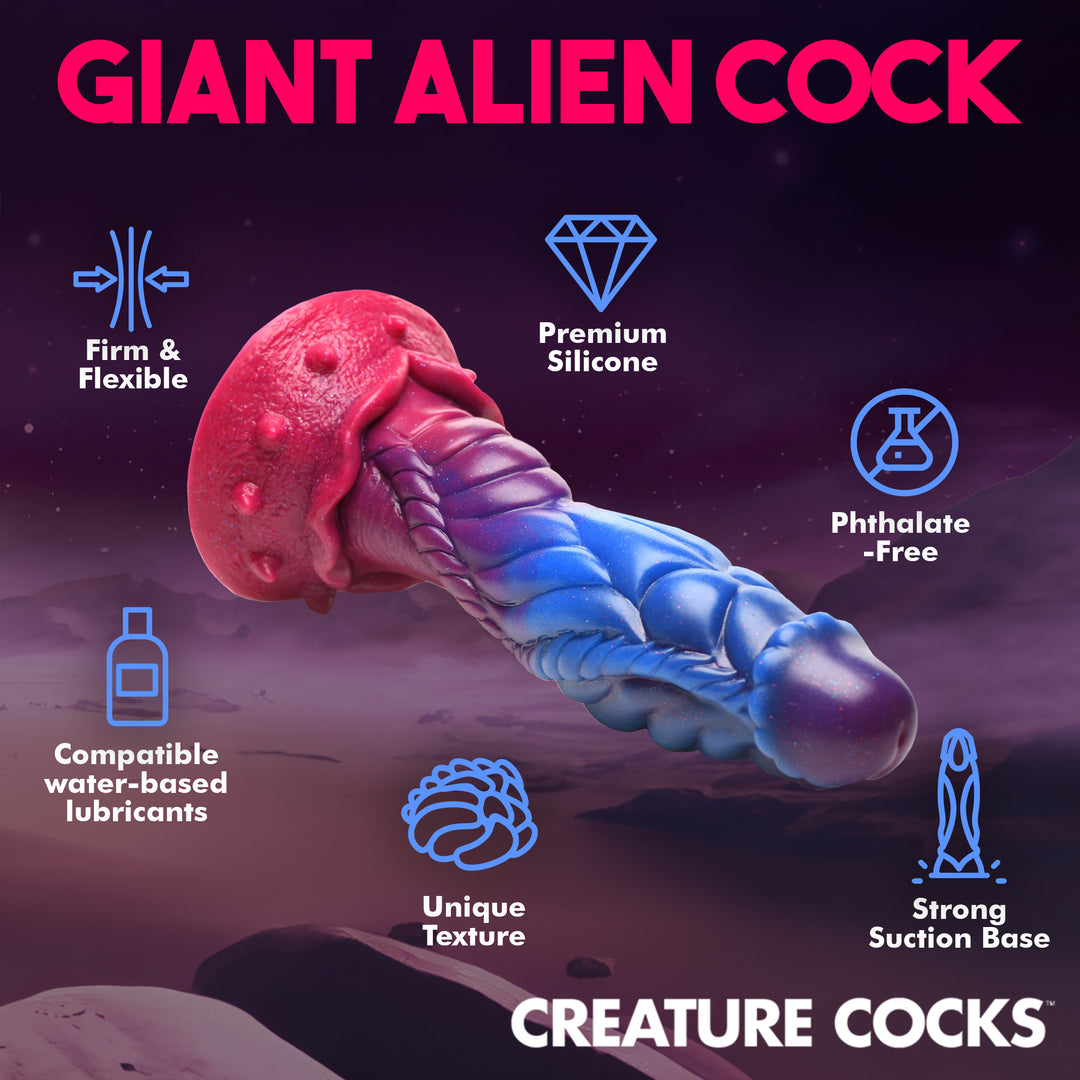 Intruder 9 Inch Silicone Xenomorph Alien Dildo w/ Suction Cup