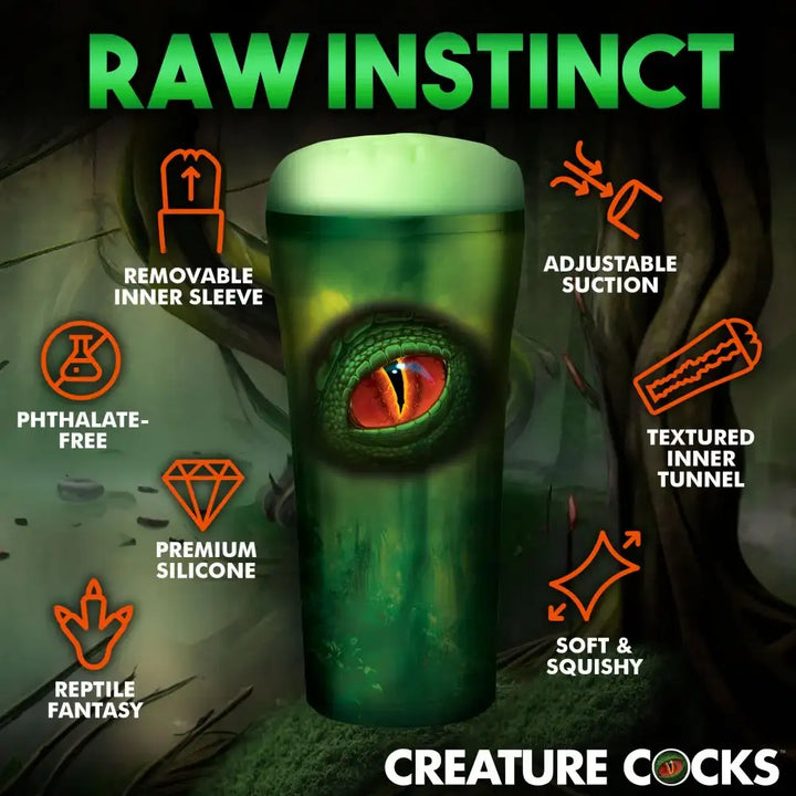 Raptor 7.25 Inch-Deep Fantasy Reptile Stroker & Masturbator