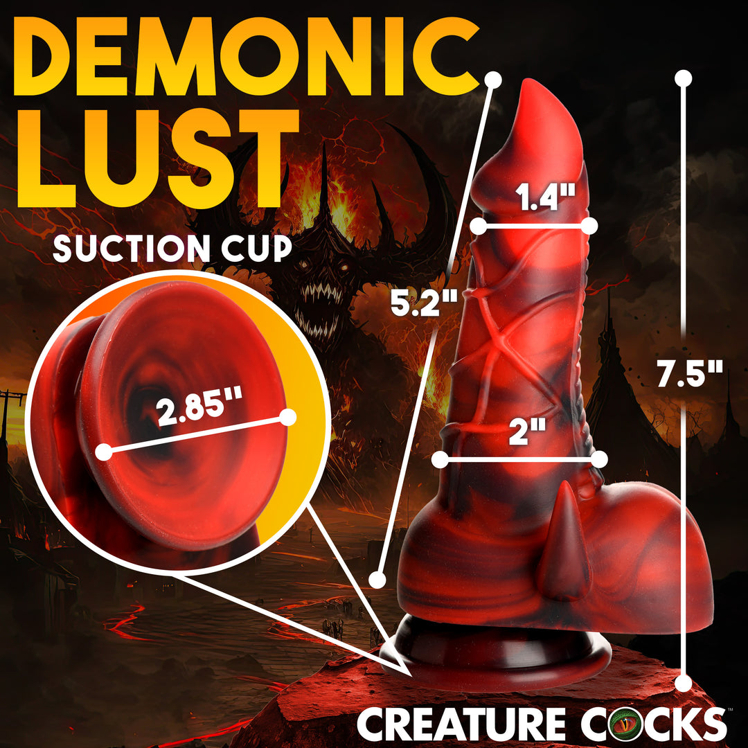 Horny Devil 7.5 Inch Silicone Monster Dildo w/ Suction Cup