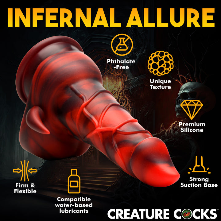 Horny Devil 7.5 Inch Silicone Monster Dildo w/ Suction Cup