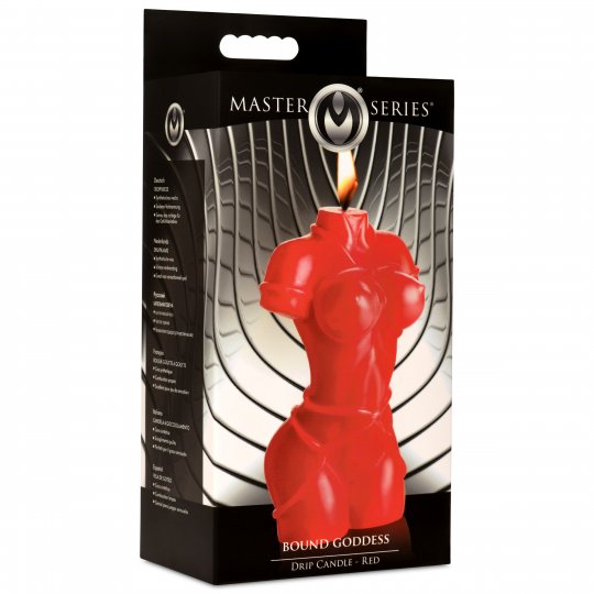 Bound Goddess Drip Candle - Red&Black