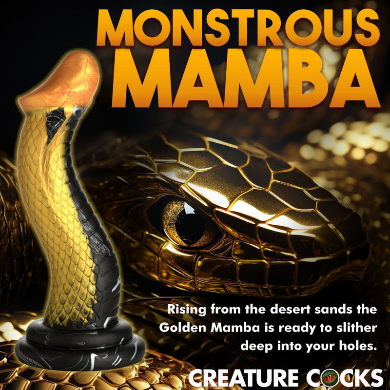 9 Inch Golden Mamba | Animal Dildo - Snake Dildo - Fantasy Dildo