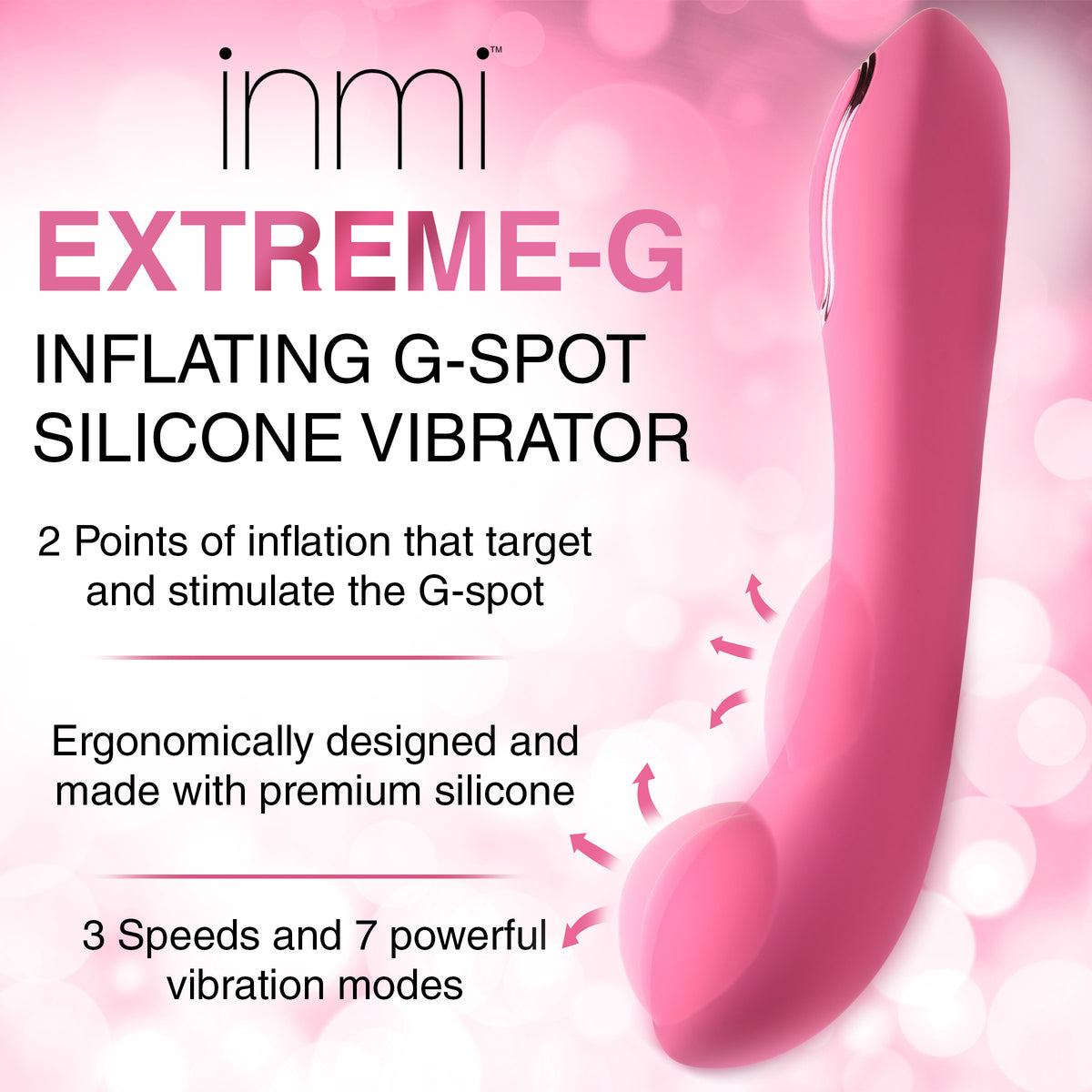 Extreme-G Inflating G-Spot Silicone Vibrator