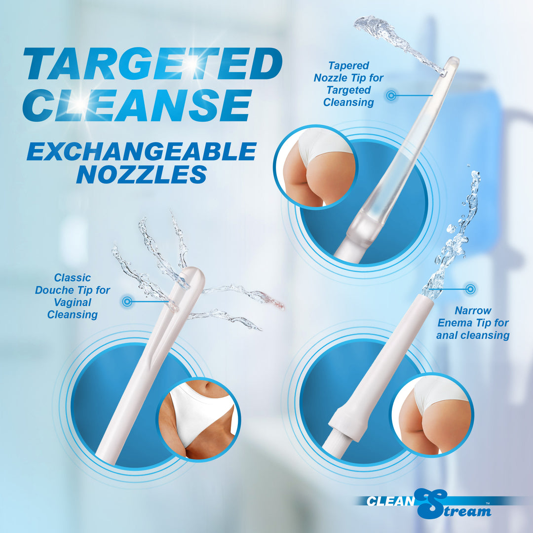 CleanStream Deluxe Shower Enema Bag Kit with 5 Tips