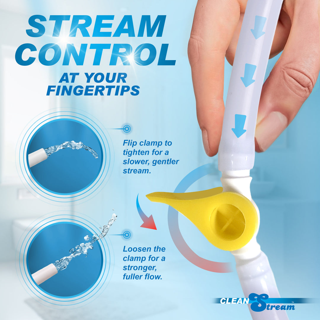 CleanStream Deluxe Shower Enema Bag Kit with 5 Tips