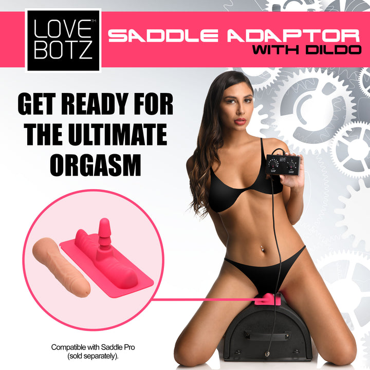 LoveBotz Saddle Adapter with Dildo for the Saddle Pro