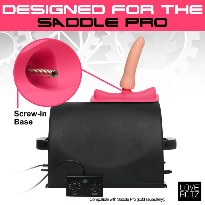 LoveBotz Saddle Adapter with Dildo for the Saddle Pro